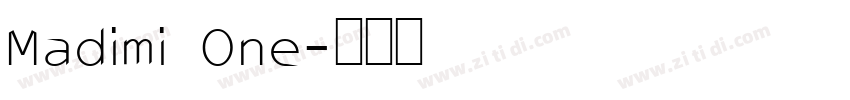 Madimi One字体转换